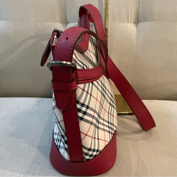 Authentic Burberry Nova Check Leather/Canvas tote. - Picture 6 of 13